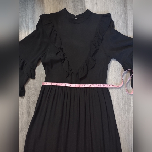 Christy Dawn Bijou Black Imperfect Maxi Ruffle Dress Sz XS - Picture 7 of 14